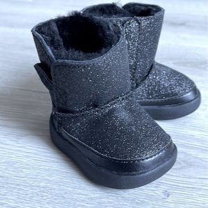 UGG Australia baby girl Black Sparkle Boots